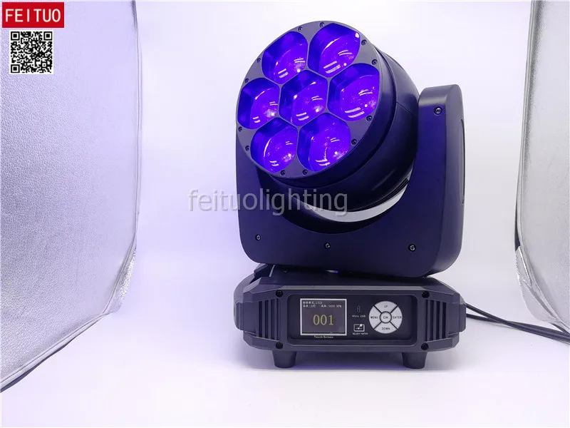 2 шт./лот+ flycase 7bee глазной зум/стирка/луч/Стробоскоп/вращение 7x40 Вт светодиодный зум движущийся головной Луч стирка rgbw lyre sharpy движущаяся головка led