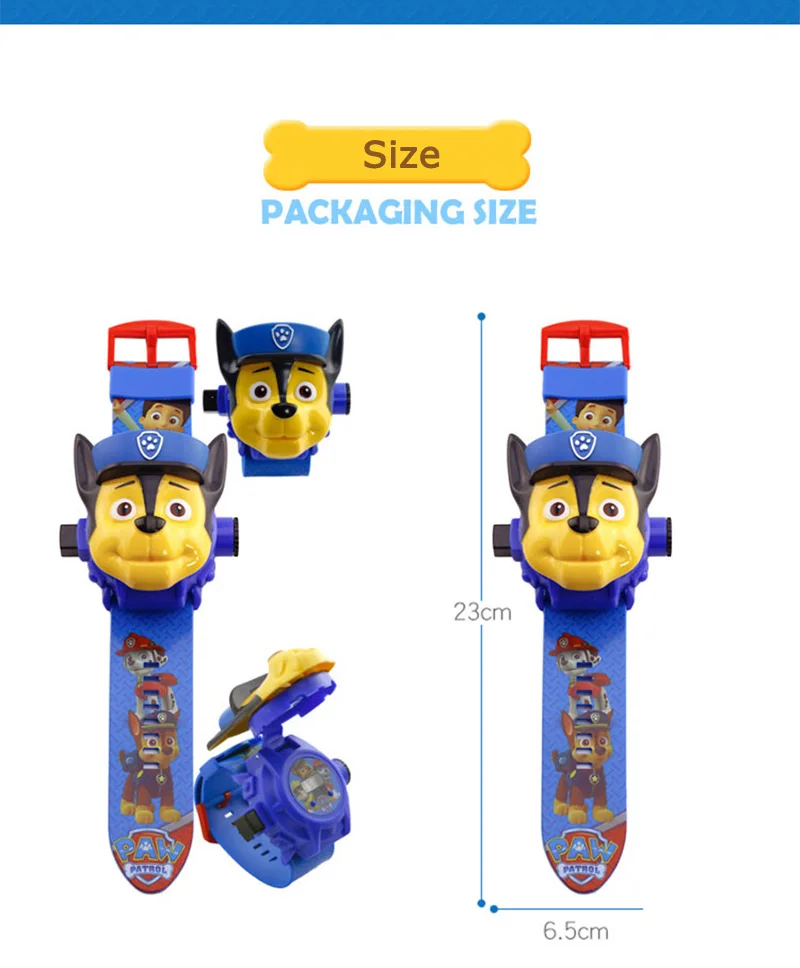Paw Patrol набор игрушек Patrulla Canina 24 стиля проекционные часы Щенячий патруль Мультфильм Аниме фигурки часы детский подарок на день рождения