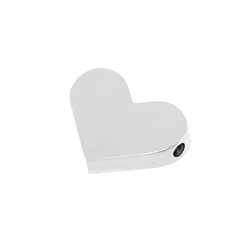 

Risul slide heart 2mm drilled hole pendant Women jewelry Stainless steel necklace pendants mirror/brush polished 10pcs