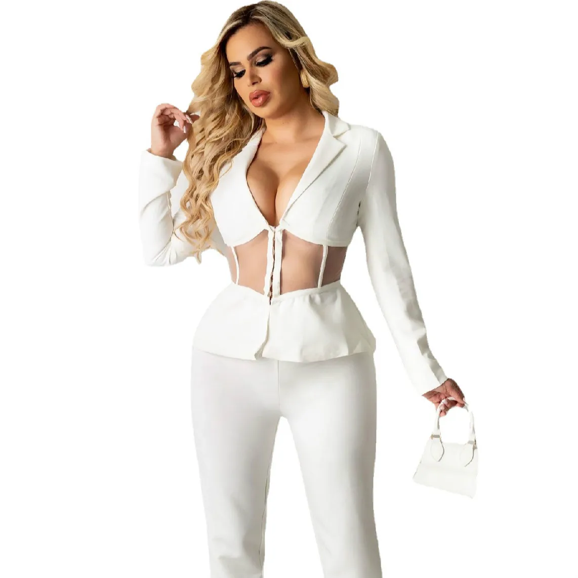 2021 Autumn and Winter Ladies Casual Suits Selling Small Suits and Ruffled Pants Suits