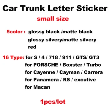 

1pcs Abs Car Rear Trunk Emblem Letter number Sticker Auto Tail Boot Label Decals Car Body Decoration Original small size
