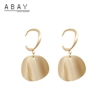 

Fashion Exaggeration Big Earrings Women 2020 New Simple Retro Hong Kong Style High Sense Gold Super Flash Earrings Women
