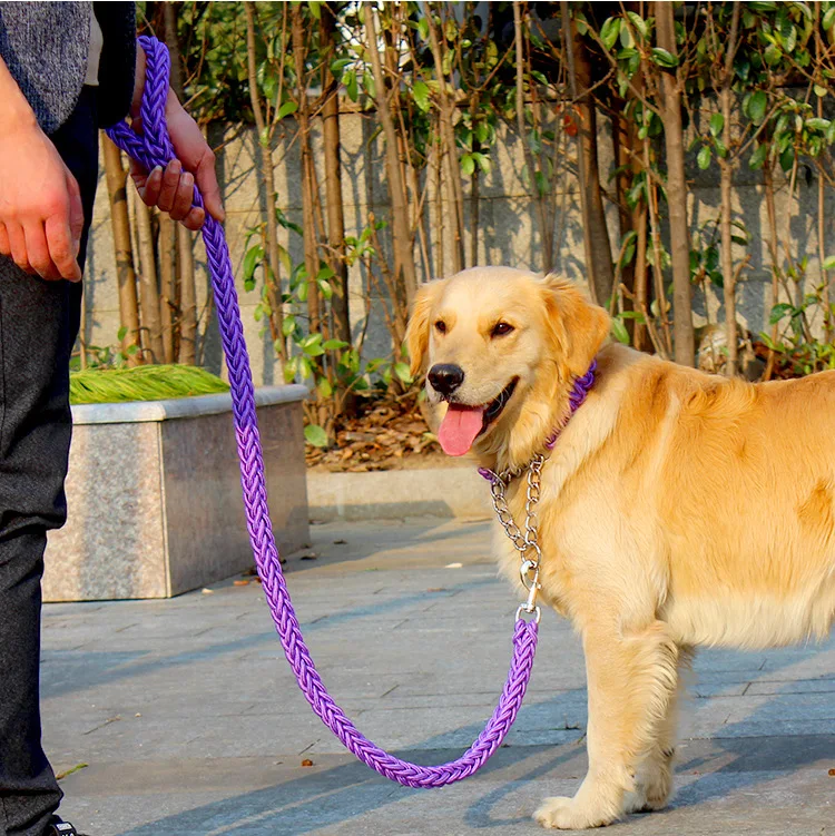 Dupla vertente corda trelas para cães grandes,