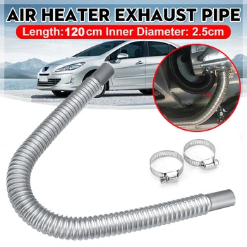 

Parking Air Heater Tank Exhaust Stainless Steel Pipe Diesel Gas Vent Hose 120cm