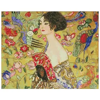 

Peacock beauty patterns Counted Cross Stitch 11CT 14CT 18CT DIY Chinese Cross Stitch Kits Embroidery Needlework Sets home decor