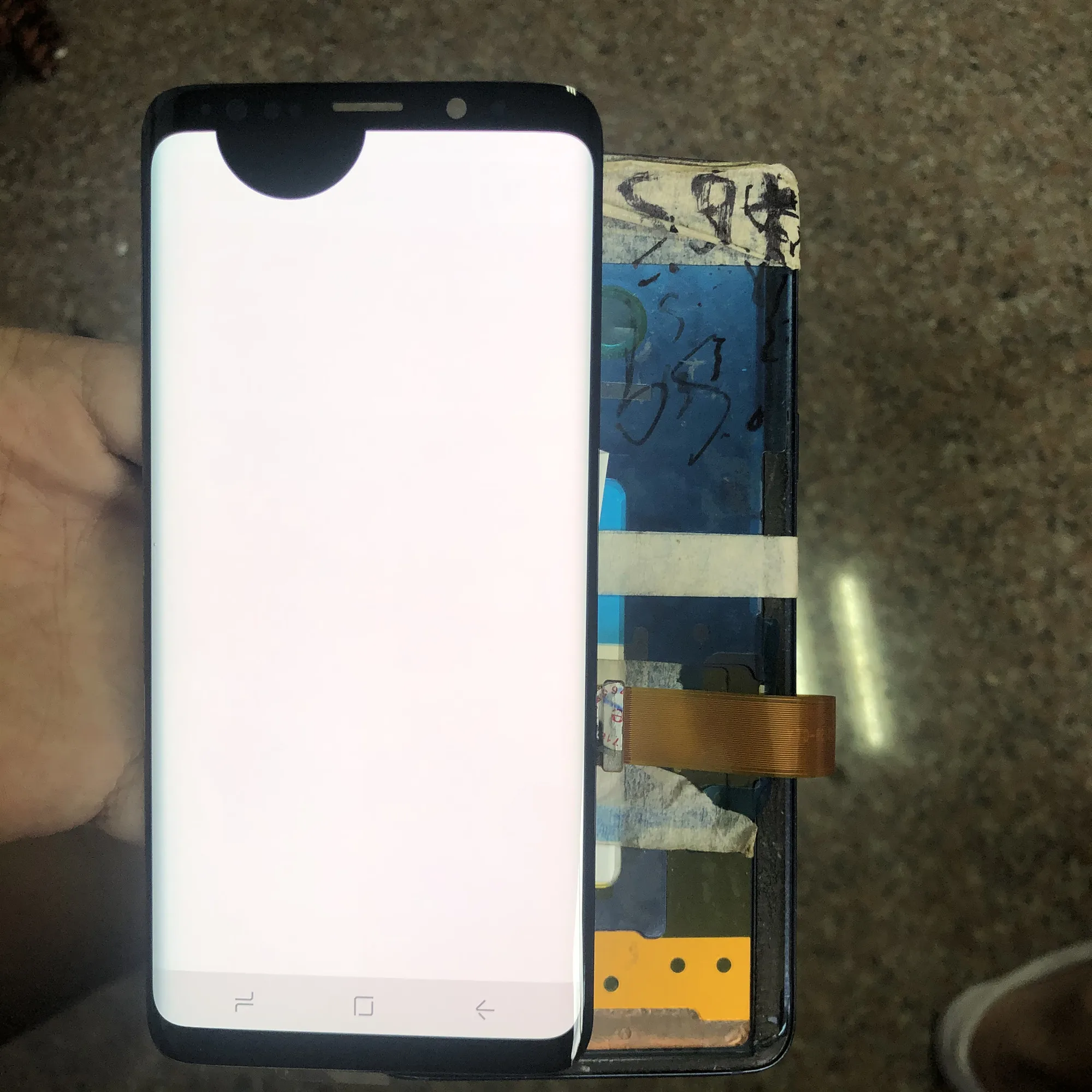 Оригинальный ЖК дисплей AMOLED для SAMSUNG Galaxy S9 Plus сенсорный экран дигитайзер G960 G965 с