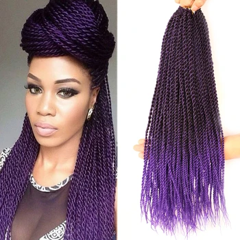 

DAIRESS Small Senegalese Twist Hair Crochet Braids 14" 18" 22" 30 Strands Crochet Twist Hair Senegalese Twist Crochet Hair