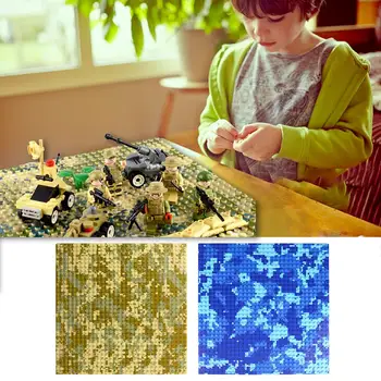 

1PC 32x32 Small Dots Blocks Toy Military Camouflage Sea Island Compatible Legoings Building Blocks Seabeach Bottom Plate