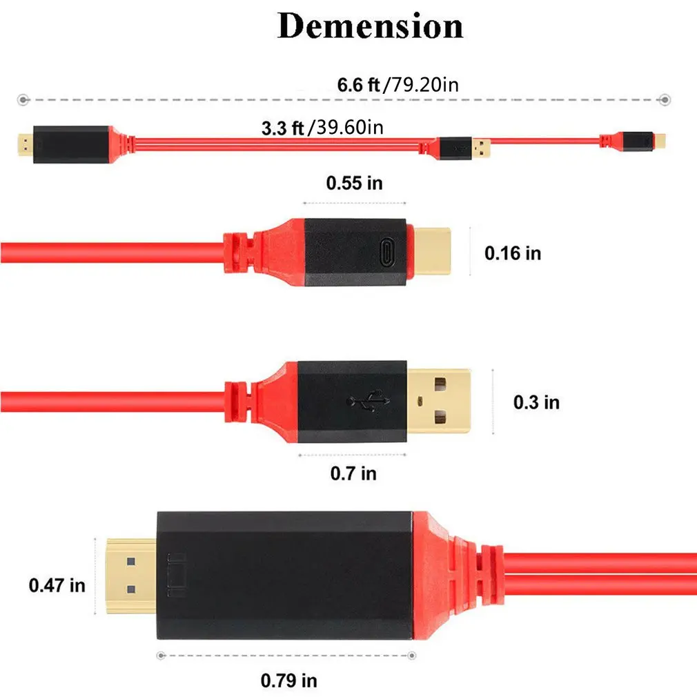 Кабель type-C к HDMI Поддержка Usb зарядки type-C к HDMI 4K* 2K HD адаптер кабель type-C к HDMI с кабель для зарядки с адаптером