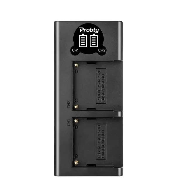 Battery charger For Sony NP F960 NP F970 NP-F960 NP-F750 Battery Dual Channel ChargerNP F770 NP F750 NP F550 F330 FM-500H