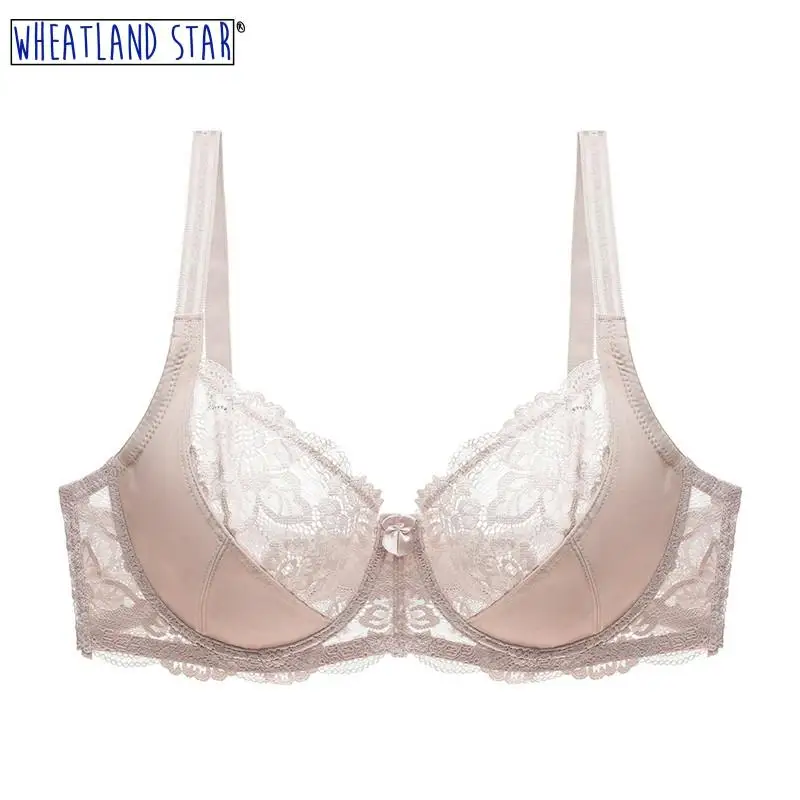 

Lace Underwear Women Brassiere Underwire Bra Plus Size Ensemble Lingerie Femme Adjusted Straps Two Hook-and-eye Women Intimates