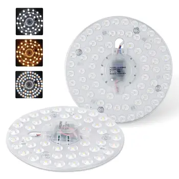 

LED Ceiling Lamp Three Colors Durable Module Source Floodlight with Aluminum Lamp Board for Living Room Dining Room Bedroom