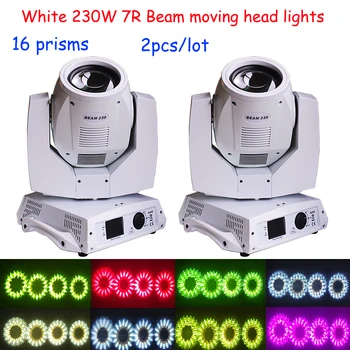 

Professional Stage Lighting 230w 7r Beam Moving Head Light DMX-512 spot light 16 prism dj Disco Club Christmas Party 2pcs/lot