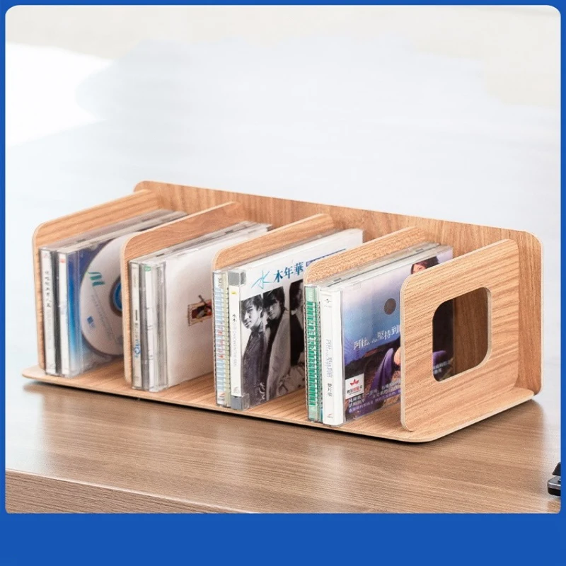 Office record vinyl disc storage box large capacity disc rack DVD video game nostalgic living room
