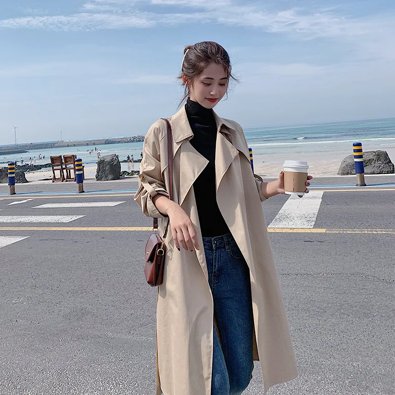 

High-End Popular Spring And Autumn England Lace-up Loose-Fit over-the-Knee Short-height Korean-style Thin Simple Fold-down Colla