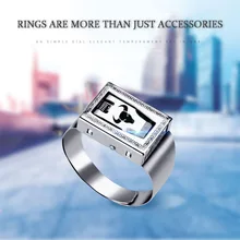 Especificações ajustáveis do anel de dedo do anel à prova de balas, personalidade da forma, pode fazer o anel à prova de balas do dedo dos amantes