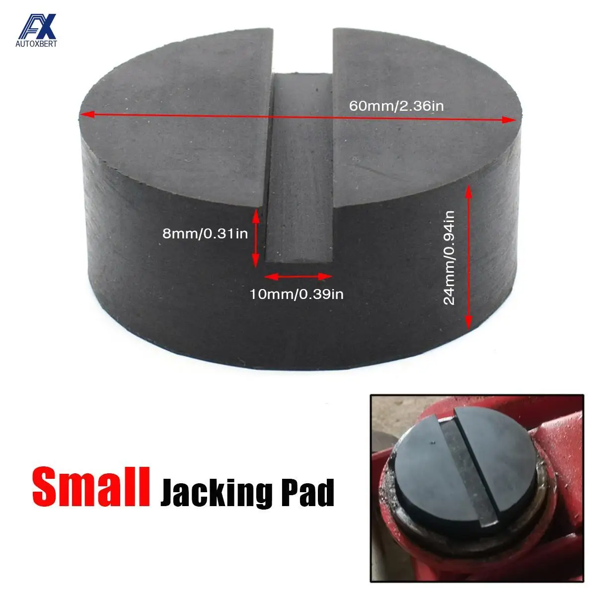 Jack in Gomma Pad in Gomma per Auto Telaio Migliorato Supporto per Jack da Pavimento Adattatore per Cuscinetti in Gomma