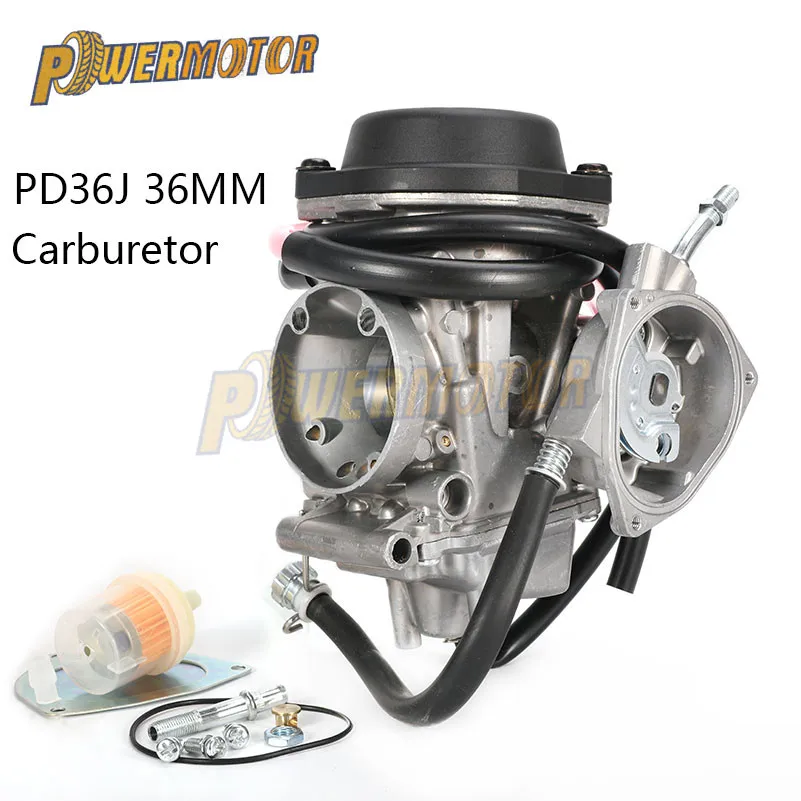 Мотоцикл 36 мм PD36J ATV Карбюратор Carburador вакуумный карбюратор дроссельная заслонка чехол резиновая прокладка для Kawasaki KFX400 KFX 400