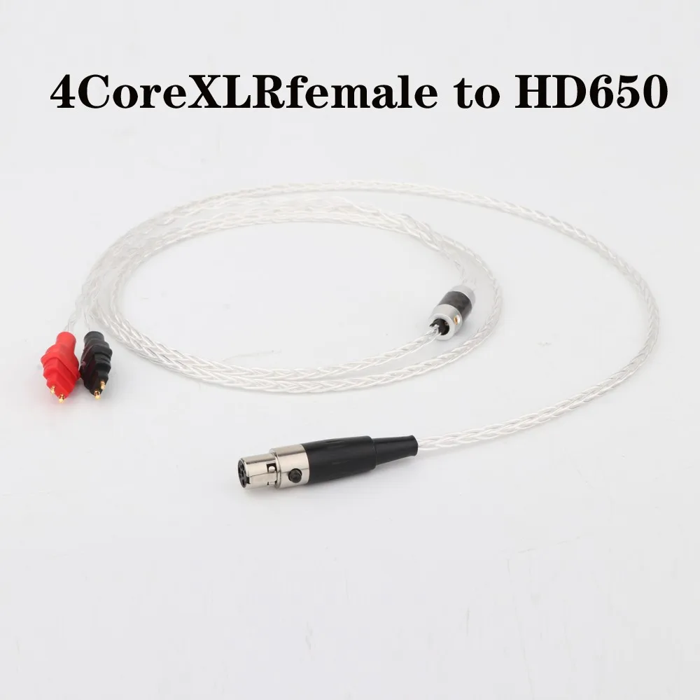 

Preffair 8Cores OCC Wire HIFI Upgraded Cable For hd600 hd650 hd660s hd580 HEADPHONE with 4pins mini xlr plug