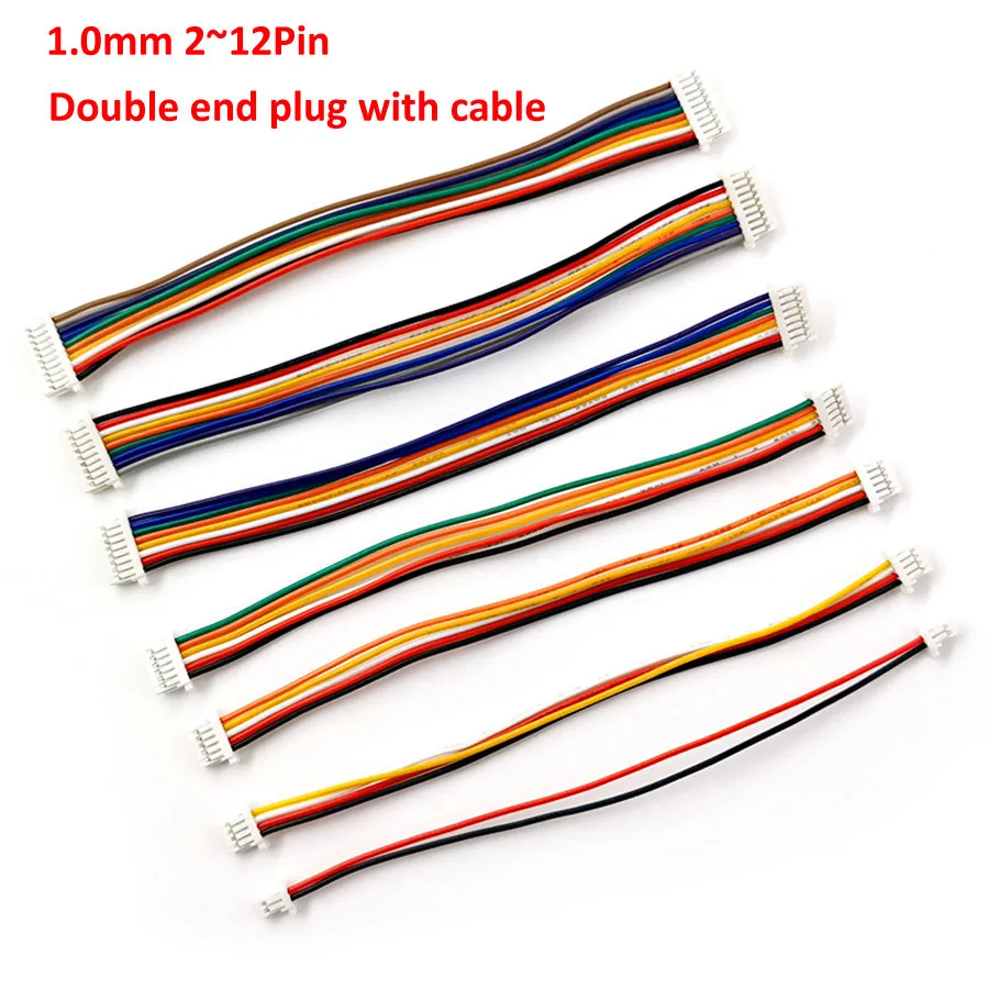 JST-SH 1.0mm 5-Pin Pitch Female Connector END to END extension wire 20cm x 5 pcs 