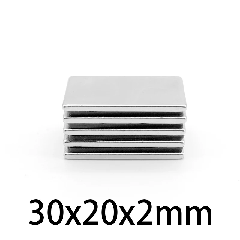 30 X20X2 Mmblock Magnete Permanente 30*20*2Mm Magnete Al Neodimio Super Forte 30X20X2Mm Potenti Magneti N35 Magnetici