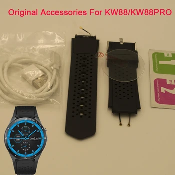 

Accessories For KW88 KW88PRO Smart watch Phone watch Clock Tempered Glass Cable Charger line back cover replacement Strap Belt