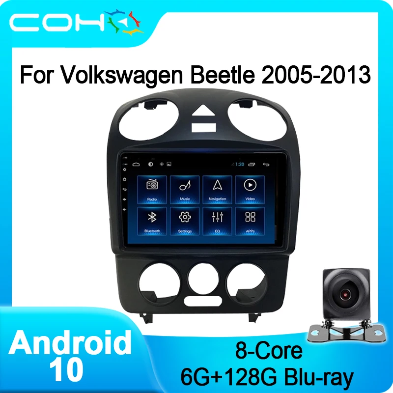 COHO For Volkswagen Vw Beetle 2005-2013 Gps Navigation Car Player Radio Android 10.0 8-Core 6+128G