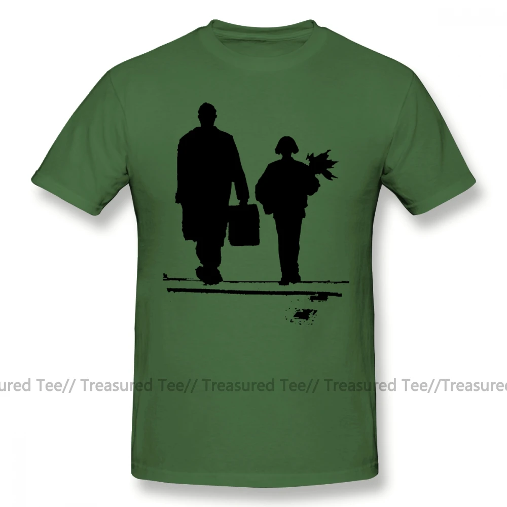 Leon The Professional футболка Leon The Professional Футболка модная мужская футболка графическая хлопковая Милая футболка больших размеров - Цвет: Army Green