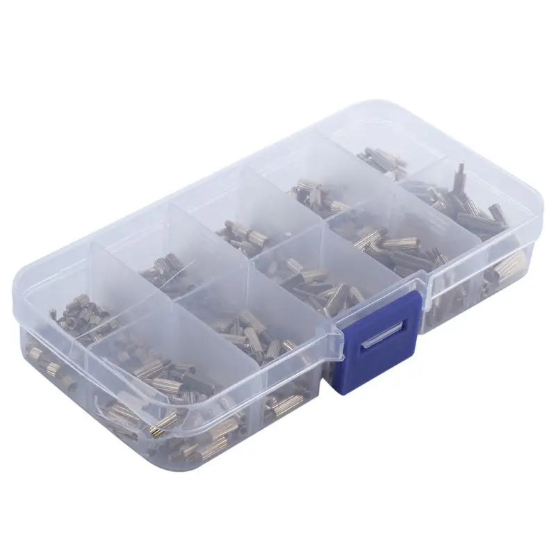 

300pcs M2 Male x Female Long Screw Bolt Brass Standoff Spacer Assortment Set