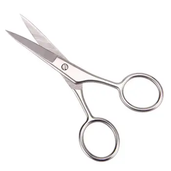 

2Pcs Men Beard Scissors Stainless Steel Mustache Scissors Hair Shears Trimming Scissors For Men Facial Hair Removal
