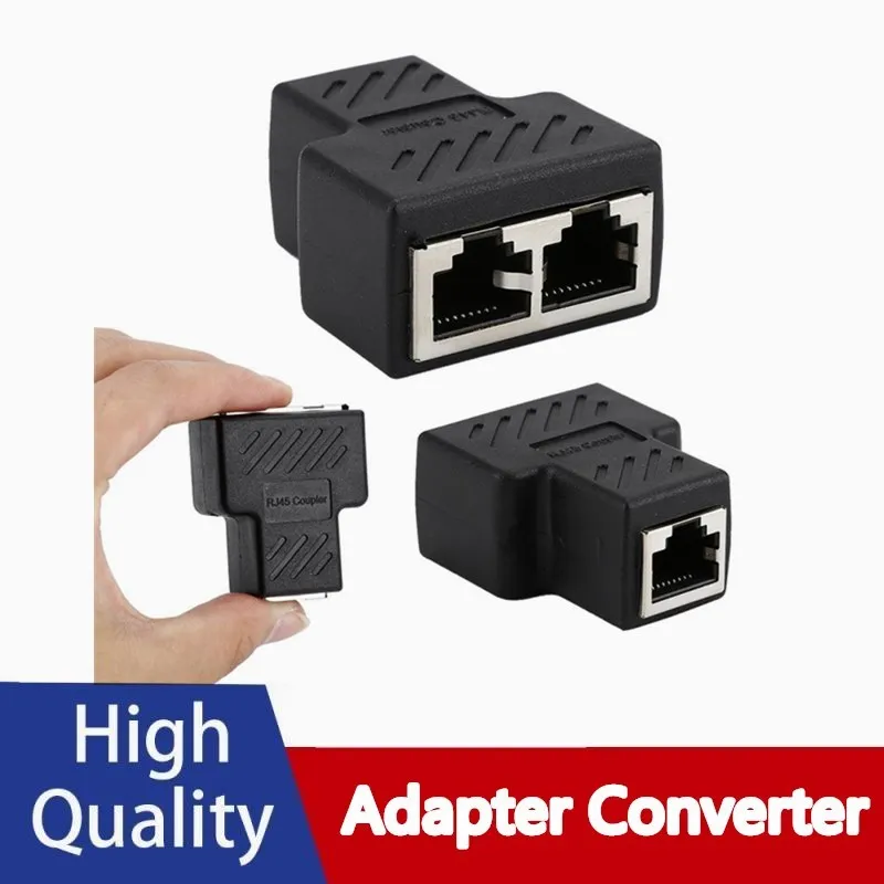 1 To 2 RJ45 Splitter Network Adapter Connector Split Cable Extender Extension Ethernet LAN Double Ports Plug | Компьютеры и офис