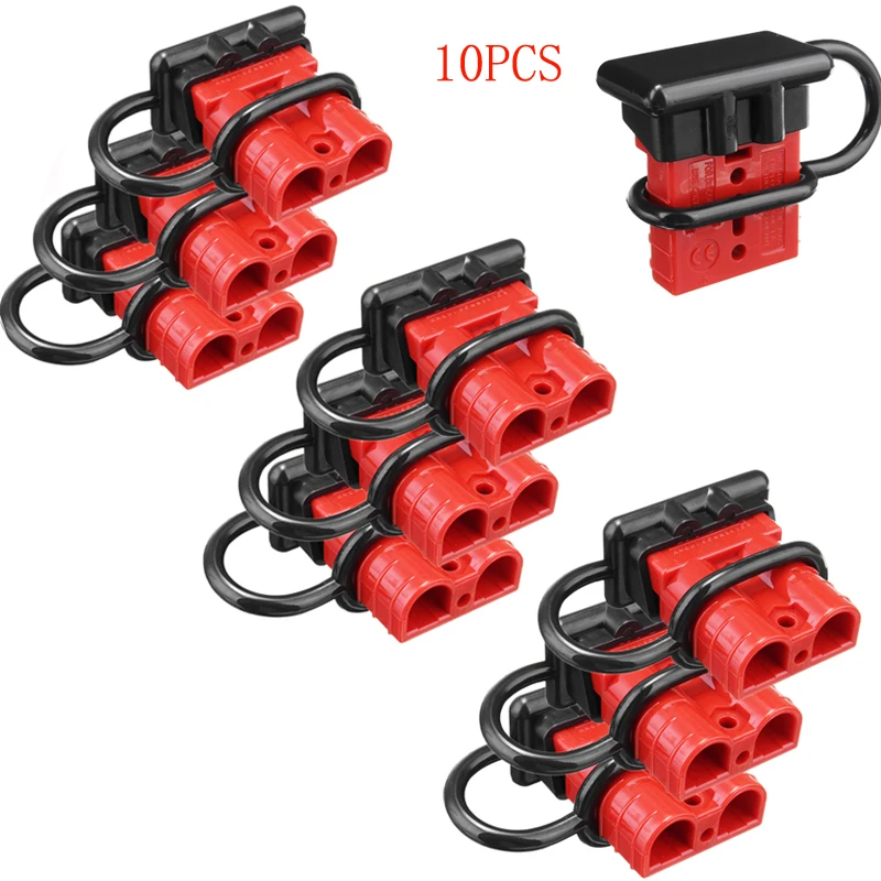 10X 50A 6AWG Plug Connect Battery Quick Connector Kit Disconnect Winch Car Truck 