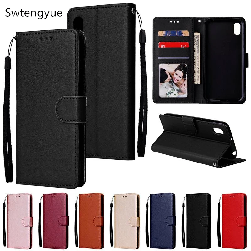 

Redmi 7A Leather Case on Coque For Xiaomi Redmi 7A 5A 4A 4X 6 5 Plus Cover Classic Style Solid Color Flip Wallet Phone Cases