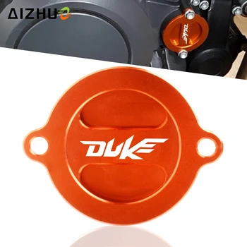 

CNC Aluminum Motorcycle Engine Oil Filter Cap Oil Fuel Tank Cover For KTM Duke 125/200/390 2013-2015 2014 690 Duke 2009 2010 13