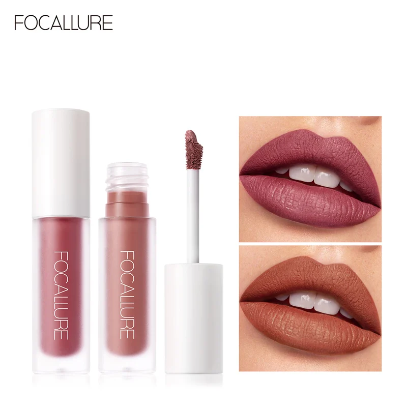 FOCALLURE 19 Color Liquid Lipstick Velvet Matte Lip Gloss Cosmetic Waterproof Lightweight Glaze Long Lasting Tint Makeup |