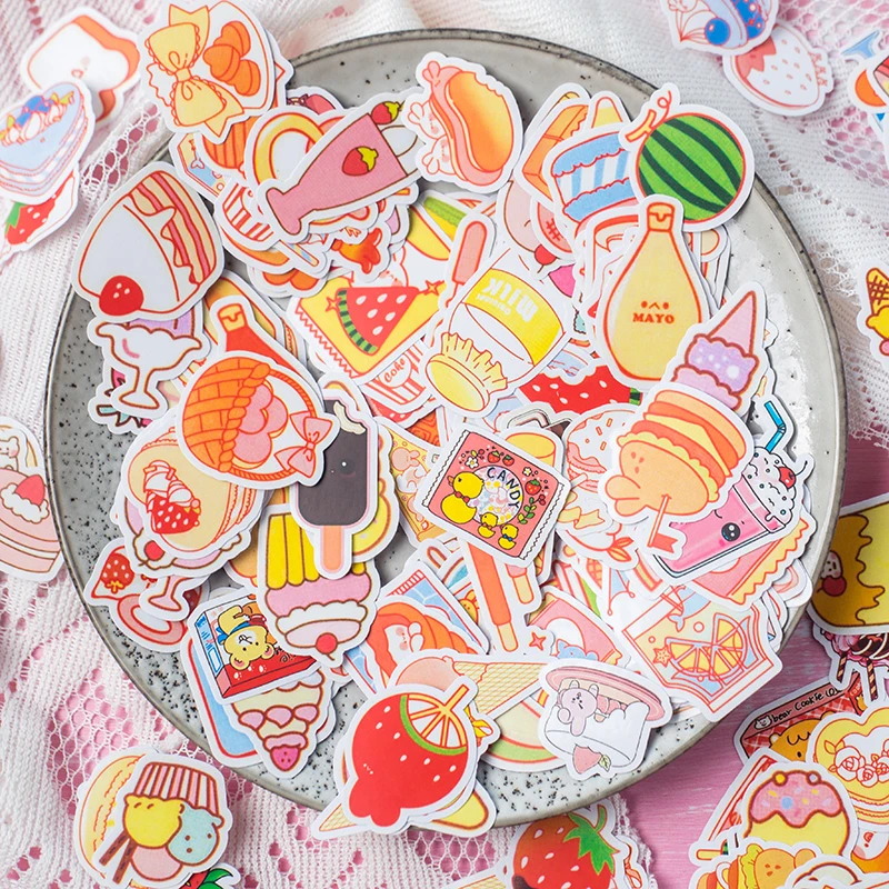 200 шт./упак. милые наклейки закуски kawaii декоративные стикеры DIY планировщик