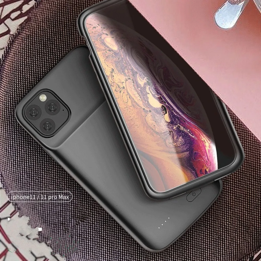 Чехол для аккумулятора для iPhone 11, чехол для аккумулятора, чехол для зарядного устройства для iPhone 11 Pro Max, Внешний чехол для зарядного устройства