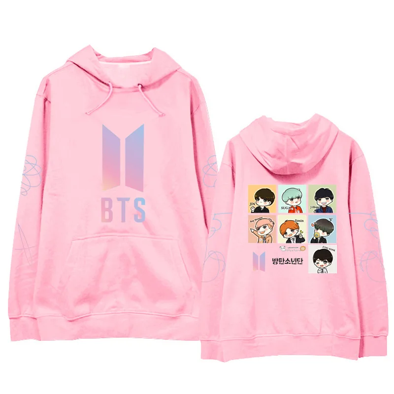 BTS сопутствующие товары пуленепробиваемая толстовка с капюшоном для мальчиков с героями мультфильмов альбом «люби себя» корейский стиль должен помочь зимней одежде