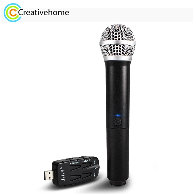 

J.I.Y K Song Wireless Microphones for TV PC with Audio Card USB Receiver