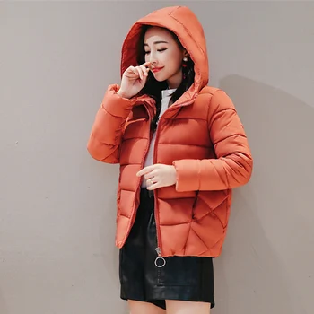 

Winter Jacket Winter Jacket Women Fashion Warm Parkas Female short winter 2019 new loose and slim 1800