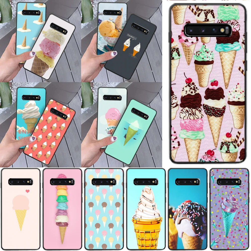 

LJHYDFCNB enjoy summer icecream Bling Cute Phone Case for Samsung S9 plus S5 S6 edge plus S7 edge S8 plus S10 E S10 plus