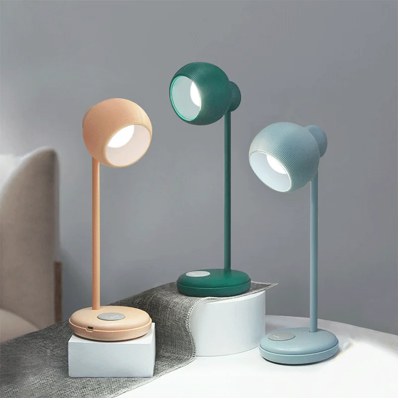 

Simple LED rechargeable desk lamp touch dimming reading eye protection bedroom bedside lamp desktop USB night light