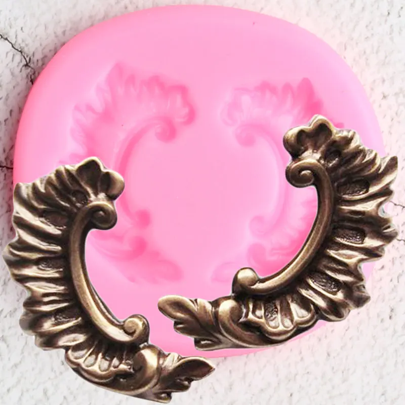 

DIY Sugarcraft Border Silicone Molds Scroll Relief Cupcake Topper Fondant Cake Decorating Tools Candy Chocolate Gumpaste Moulds