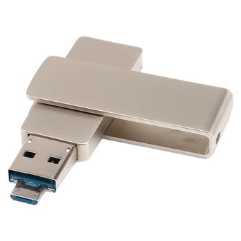 

Mini USB 3.0 Flash Drive Metal Rotation High Speed U Stick Memory Stick 32GB