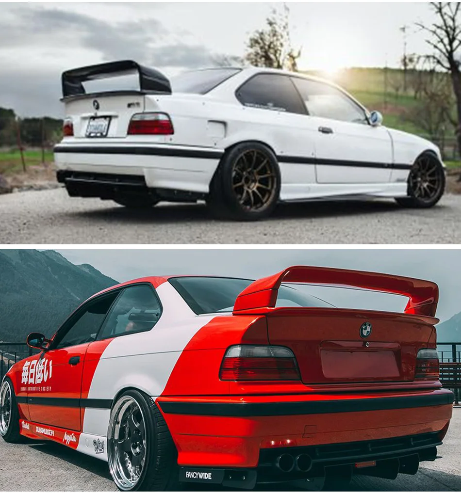 HARD Motorsport BMW E36 Coupe ChassisMount Spoiler Upright Kit (E36 Drift HQ