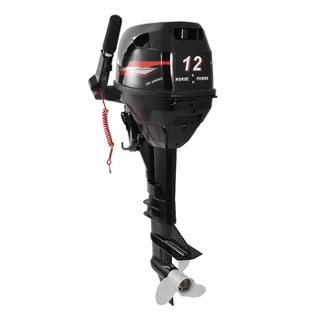 

12 HP Boat Outboard Engine Water Cooling System Outboard Motor Two strok Gasoline Fuel Motor For Inflatable Fishing Boat 8.8KW