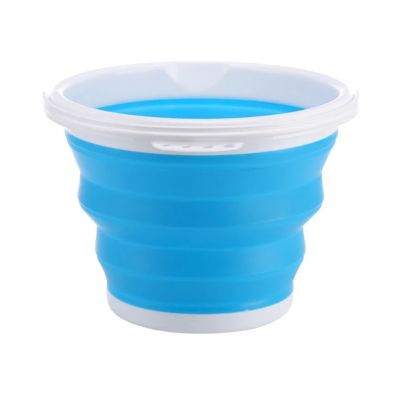 10L Blue Многофункциональное складное ведро для путешествий на открытом воздухе, автомойка для рыбалки, акция, складное ведро для мытья автомобиля, ведро для рыбалки на открытом воздухе - Цвет: 10L Blue