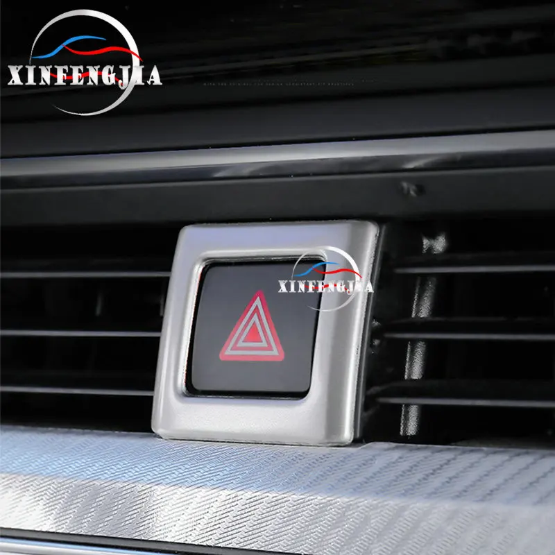 Для Audi A5 A4 B9 17-18 7 шт. нержавеющая центральный кондиционер воздуха переключатель регулировки крышки отделка