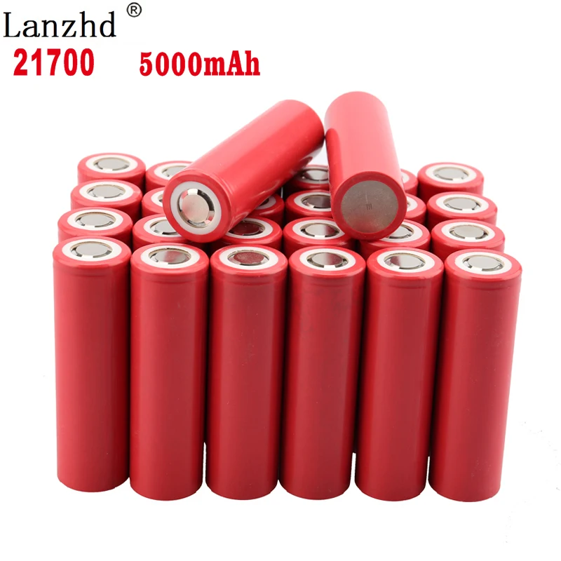 

24PCS 21700 5C Power battery 21700 batteries lithium 5000mah Li-lon 3.7V battery for Electric drill Toy Electronic cigarettes