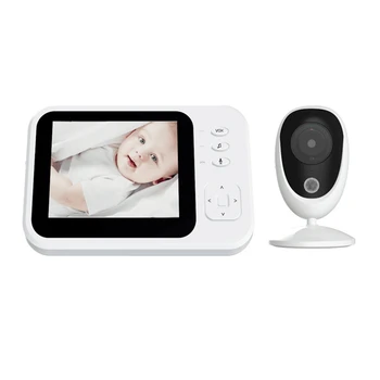 

3.5 Inch Wireless Video Baby Monitorwith Camera and o,2-Way Talk, ECO Model, Temperature Monitor(US Plug)